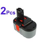 2 batteries de 3000 mAh, 24 V, compatibles avec les appareils Bosch GKG 24 V, GKS 24 V, GLI 24 V, GMC 24 V, références 2607335448 et 2 607 335 448