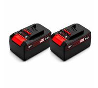 2 batteries de rechange 18V 8,0Ah Li-Ion, compatibles avec le système de batteries Einhell Power X-Change, – lot de deux batteries pour outils, avec indicateur LED