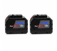 2 batteries de remplacement 18V 21,0Ah Li-Ion, compatibles avec les systèmes de batteries Bosch Professional 18V / ProCORE – Pack double de batteries haute performance
