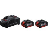 Pack 2 Batteries 5,0 Ah BOSCH 1600A00B8J GBA 18V + Chargeur GAL1880 CV