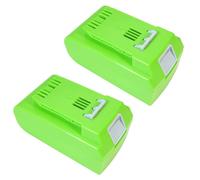 2 batteries lithium-ion 24V 4000mAh pour Greenworks G24, modèles de coupe-bordures