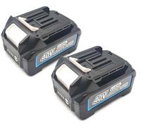 2 batteries lithium-ion 40V 2,0Ah (modèle BL4020) pour appareils Makita XGT