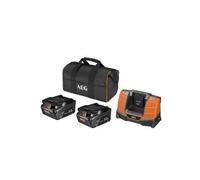AEG - 2 Batt. Pro Lithium 18V 5,0 Ah High Demand, Chargeur, en Sac