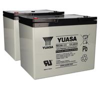 2 batteries Yuasa REC80-12I, batteries AGM au plomb scellées, 12V, 80Ah, avec filetage intérieur M6