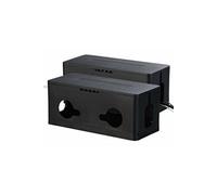 : 2 boîtes de rangement pliables pour multiprise - coloris noir