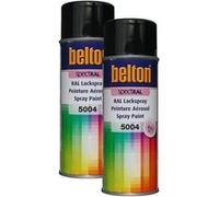 2 Bombes De Peinture Belton Spectral Ral5004 Bleu Noir 400ml