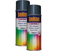 2 Bombes De Peinture Belton Spectral Ral7011 Gris Fer 400ml
