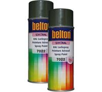 Kwasny 324 143 Belton Spectral Lot de 2 peintures en spray de 400 ml Couleur : RAL 7022 (gris brun brillant)