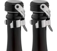 2 Bouchon de vin et champagne réutilisable en acier inox