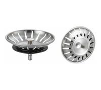 2 Bouchon Evier Cuisine Inox Filtre Evier Cuisine Universel Bonde Evier avec 18 Fentes Grille Evier Cuisine Antiblocage Panier p