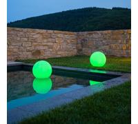2 boule lumineuse solaire solsty rgb d30