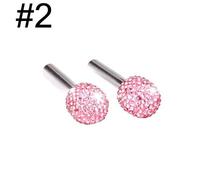 2¿ Boutons De Serrure De Porte D'intérieur À Paillettes Scintillantes, Broches Universelles, Pièces/Ensemble
