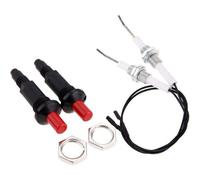 2 Boutons Poussoirs Piézo Avec Électrode Céramique Filetée, Type 1 Sur 2, En Vogue