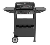 Barbecue Gaz sur Chariot Royal Gourmet, 2 en 1 Plaque et Grille Combinés avec 2 Brûleurs de Puissance 5 kW