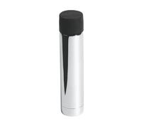 2 butées de porte cylindriques en saillie, fixations invisibles, chrome poli