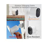2 Câbles de Charge pour Arlo Pro 5S 2K, Pro4, Pro3, Ultra2 Caméra de Sécurité Câble Magnétique USB avec Adaptateur Secteur 10 Pieds Prise US