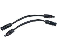 Revolt 2 câbles passe-fenêtres plats 35 cm compatibles avec MC4