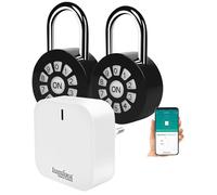 2 cadenas connectés et intelligents à code avec passerelle réseau - XCase