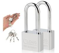 2 Cadenas de Sécurité, Cadenas nse Longue 30mm, 40mm, 50mm, 60mm pour Casier de Gym Casier Bagages Unités de Stockage Garage Portes (30mm)