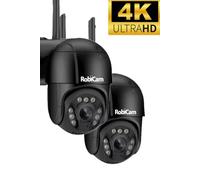 2 caméras, 8 Mpx, 4K, noires, RobiCam, iCsee, A13, Ultra HD