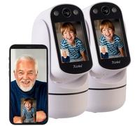 7Links 2 caméras de surveillance motorisées Pan-Tilt Full HD connectées avec écran