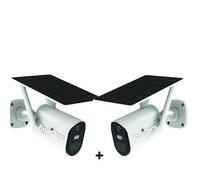 2 caméras solaires, RobiCam, batterie puissante, panneau solaire, objectifs grand angle