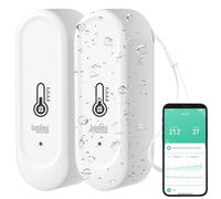 Luminea 2 capteurs de température et d'humidité étanches connectés - blanc