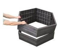 Garantia Kit de 2 carrés potagers 995212 avec 2 sets d'extension gris