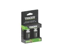 Tracer Trueshot Cartouches de recharge de craie - Pack de 2 | 250 utilisations par cartouche | Compatible avec le marqueur de craie pour trous profonds