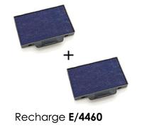 2 Cassette D'encre E/4460 Recharge Pour Tampon Trodat Bleu