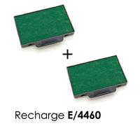 2 Cassette D'encre E/4460 Recharge Pour Tampon Trodat Vert