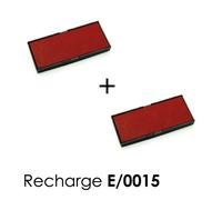2 Cassette D'encre E/4915 Recharge Pour Tampon Trodat Printy Rouge