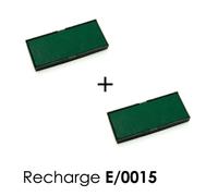 2 Cassette D'encre E/4915 Recharge Pour Tampon Trodat Printy Vert