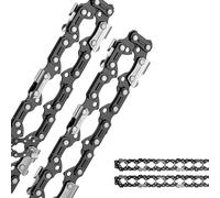 2 chaînes de scie 3/8", 114 maillons de transmission, 1,6 mm, 36 pouces (90 cm)