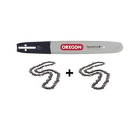 2 chaînes de tronçonneuse + guide chaîne 40 cm OREGON 567293