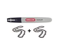 2 chaînes de tronçonneuse + guide chaîne 40 cm OREGON 567293