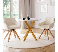 2 CHAISES JANY BEIGE PIVO