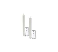 Britesta 2 chandelles à LED avec flamme vacillante et télécommande - blanc