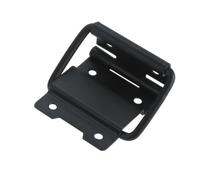 2 charnières de support à 6 trous avec anneau. | Charnière de boîte à outils en métal argent/noir, for valise, accessoires de boîte à air, 60x35mm(Black 2pcs)