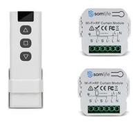 2 Commutateurs SomLife de volet et rideau Wifi Rf Tuya Smart Life Module pour volet roulant 433 mhz et Télécommande G