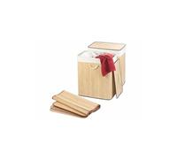 Infactory 2 corbeilles à linge en bambou naturel de 100 L