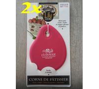2 Cornes Pâtissier Spatule Idéale Pour Racler Etaler Napper Gâteaux Génoise