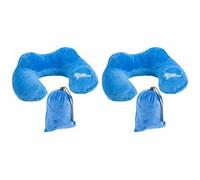 Newgen Medicals 2 coussins de nuque gonflables avec pompe à air intégrée