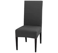 2 couvertures de chaise ensemble avec un support anti-alba gris
