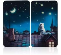 Wenko - 2 Couvre-plaques universel - 30 x 52 cm - MOON CAT G