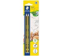 Staedtler Crayons à papier Noris 120 H bois de haute qualité Étui blister 2 crayons