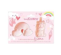 2 Découpoirs éjecteurs licorne ScrapCooking