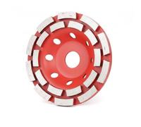2 disques abrasifs diamantés à double rangée (125 mm x 22,23 mm)