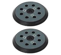 2 disques de ponçage de 125 mm, avec velours adhésif, 8 trous, pour ponceuses excentriques