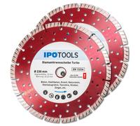 2 disques de tronçonnage turbo diamant de 230 mm pour béton et pierre